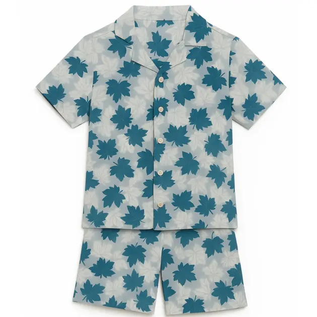 Leaf Breeze Printed Co-ord Set for Kids