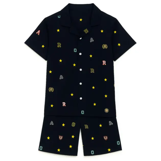 Navy Star & Alphabet Co-ord Set for Boys